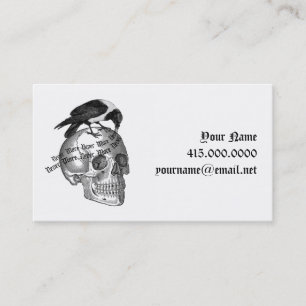 Raven and Skull Blogger Card