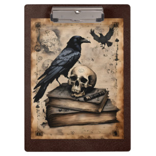 Raven and Skull Magic Clipboard