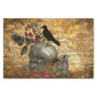 Raven and Skulls Floral Vintage