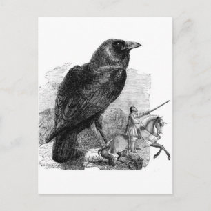 Raven and The Knight Postcard
