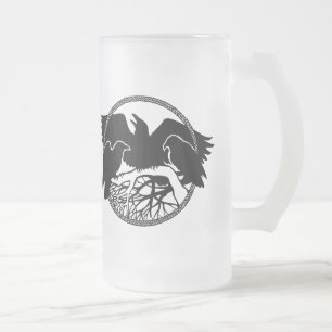 Raven Art Mug Wild Bird Beer Mug Raven  Glasses