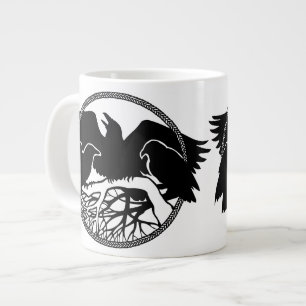 Raven Art Mug Wild Bird Coffee Mug Raven Cup