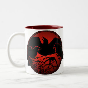 Raven Art Mug Wild Bird Crow Cup Raven  Mugs