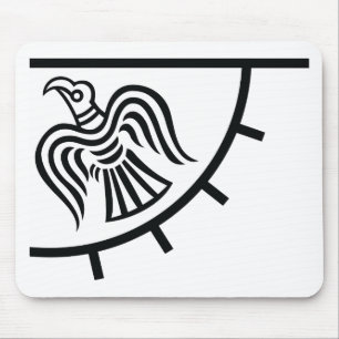 Raven Banner (Viking Flag) Mouse Mat
