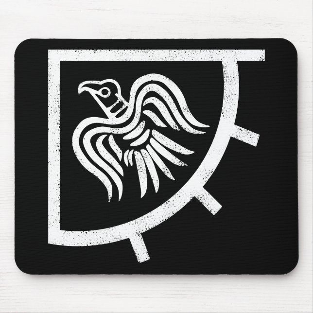 Raven Banner Viking Flag Mouse Mat (Front)