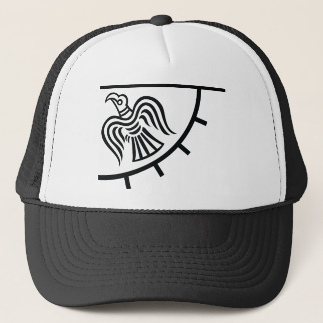 Raven Banner (Viking Flag) Trucker Hat (Front)