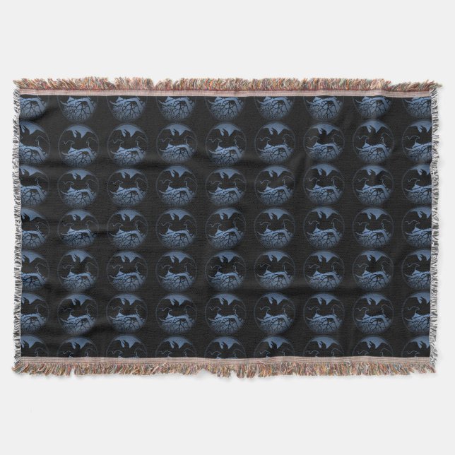 Raven Bird Blanket Spirit Animals Throw Blankets (Front)