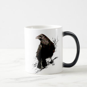 Raven Bird Graphic Art Wildlife Animal Art Magic Mug