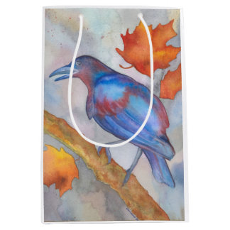 Raven Blackbird Art Gift Bag