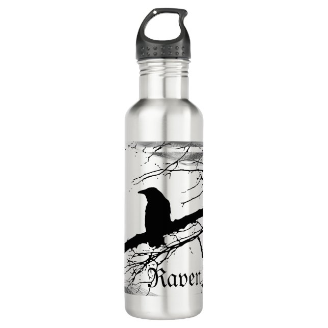 Raven Bottle by Alexandra Cook (Front)