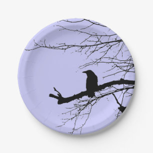 Raven by Linandara Mauve Paper Plate