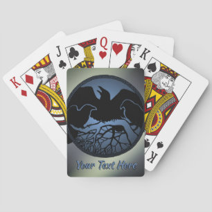 Raven Cards Custom Tribal Art Playing Cards