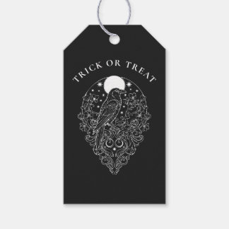 Raven Celestial Halloween Trick or Treat Gift Tags
