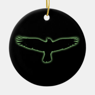 Raven Ceramic Tree Decoration