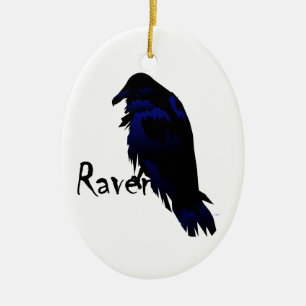 Raven Christmas Ornament