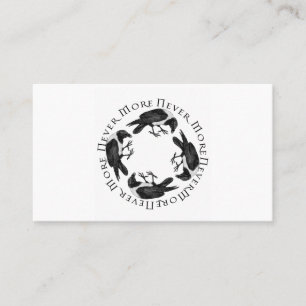 Raven Circle Never More Gothic Business Card