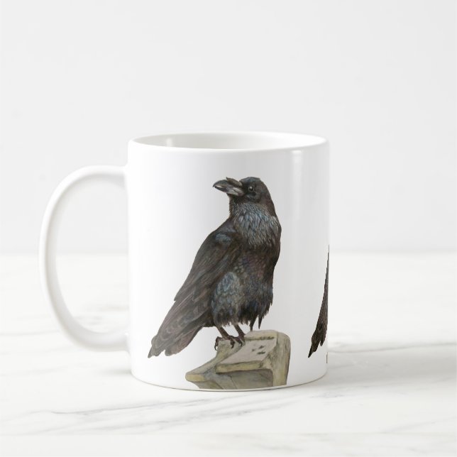 Raven Coffee Mug (Left)