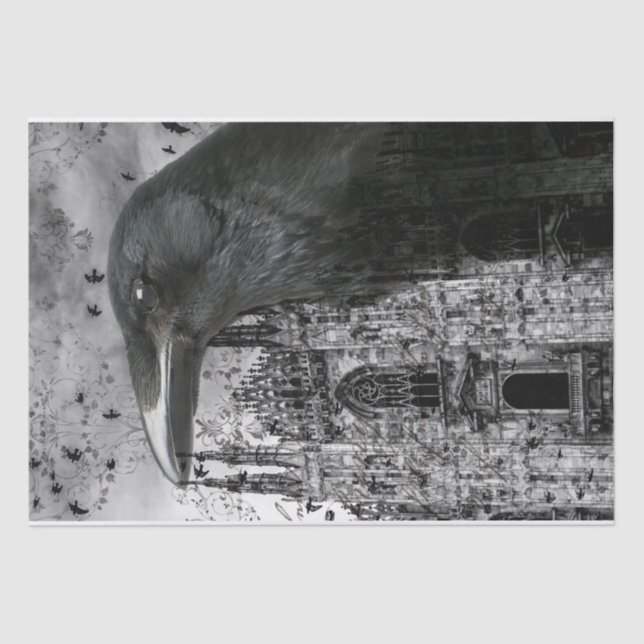 Raven Collage Tissue Paper (Front)