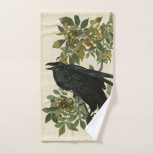 Raven (Common Raven) from Audubon Birds of America Bath Towel Set