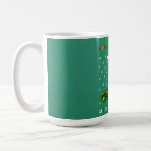 Raven Crow Bird Lover Xmas Santa Hat Ugly Crow Coffee Mug