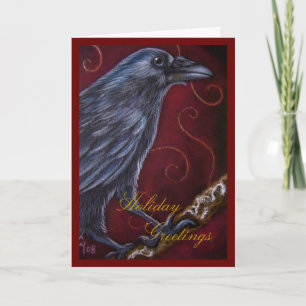 RAVEN CROW HOLIDAY Card