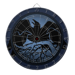 Raven Dartboard Cool Tribal Raven Art Dartboard