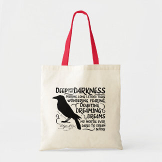 Raven (Deep Into That Darkness) by Edgar Allan Poe Tote Bag