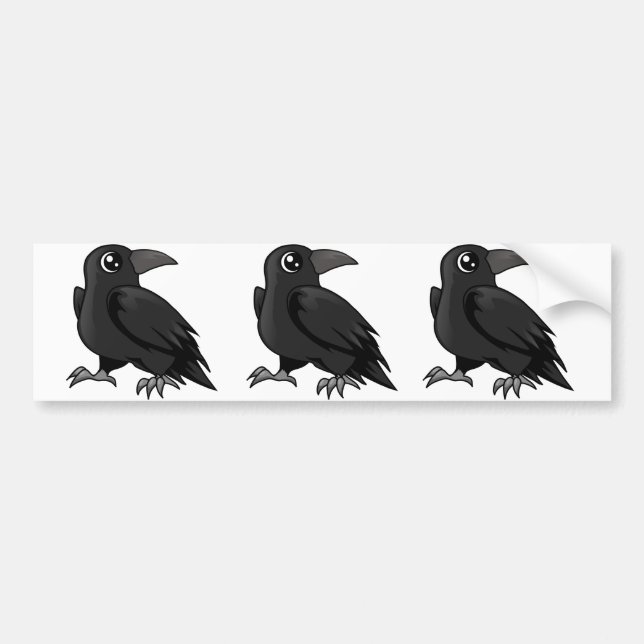 Raven Design Bumper Sticker (Front)