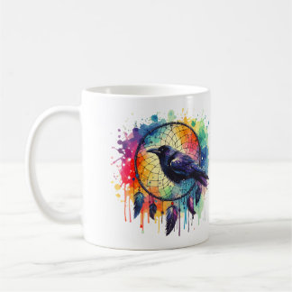 Raven Dreamcatcher Coffee Mug