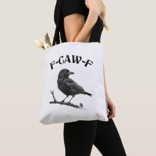 Raven F-CAW-F Halloween Minimalist Tote Bag