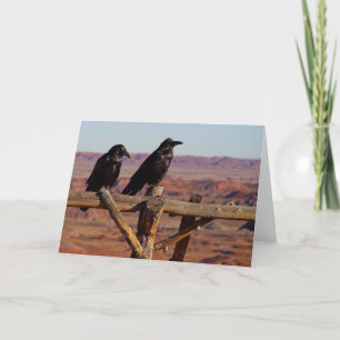 Raven Fence Card