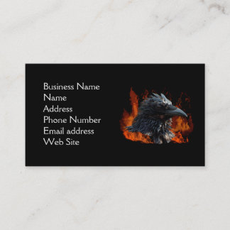 Raven Flames Business Card