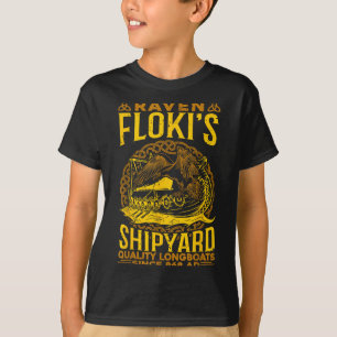 Raven Flokis Shipyard Nordic Mythology Viking T-Shirt