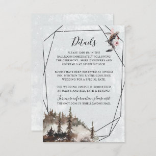 Raven, Forest, and Crescent Moon Details Card