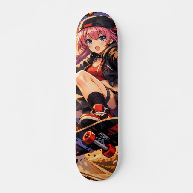 Raven girl  skateboard (Front)