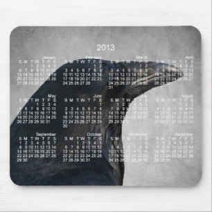 Raven Glamour Shot; 2013 Calendar Mouse Mat