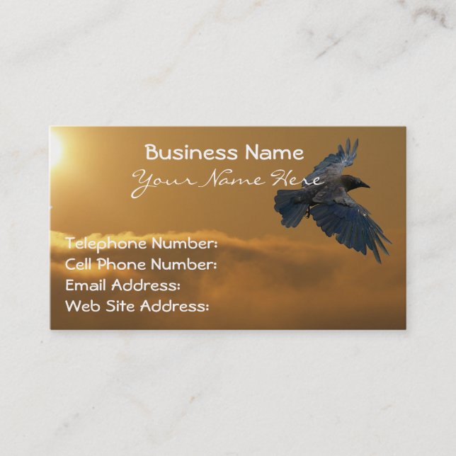 RAVEN & GOLDEN SUNLIGHT Business Cards (Front)