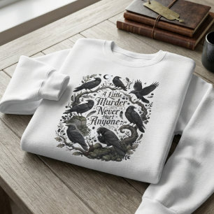 Raven Gothic Murder Illustration Sweatshirt