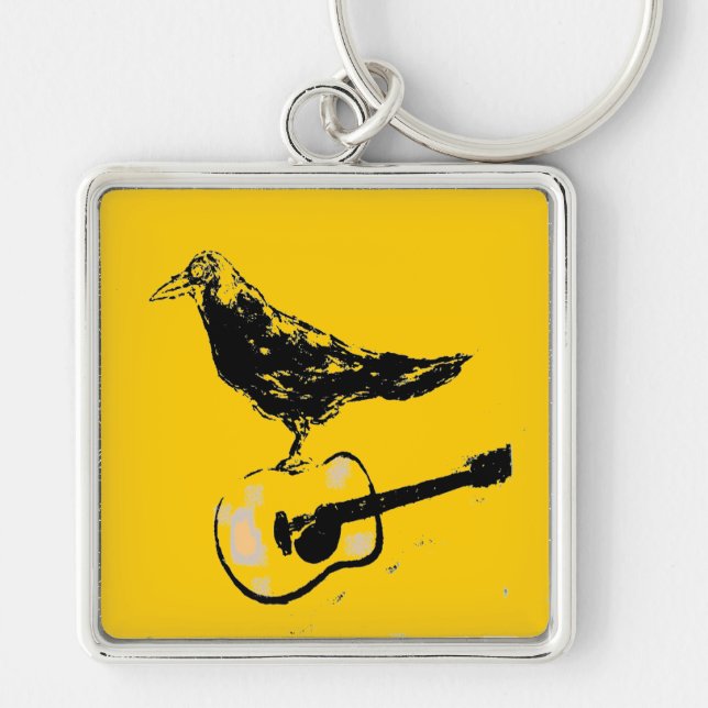 raven guitar song(guitar colour) key ring (Front)