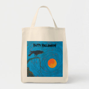 Raven Halloween Tote Bag