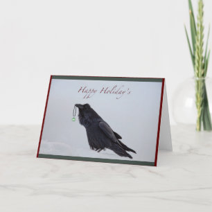 Raven Happy Holiday Card