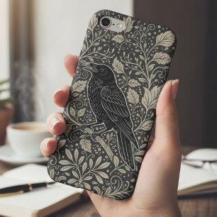 Raven iPhone 17 Air Case – Goth Botanical