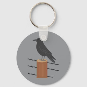 Raven Key Ring