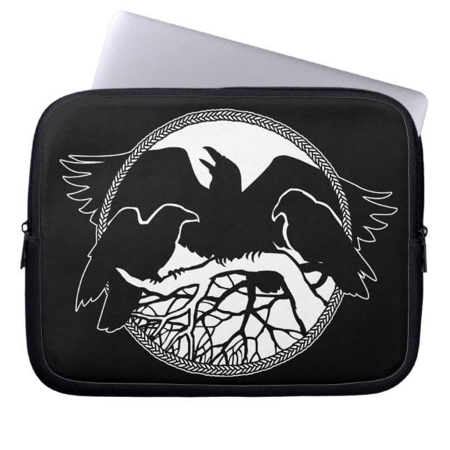 Raven Laptop Sleeve Spirit Animal Tablet Cases (Front)
