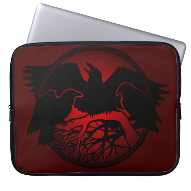 Raven Laptop Sleeve Spirit Animal Tablet Cases (Front)