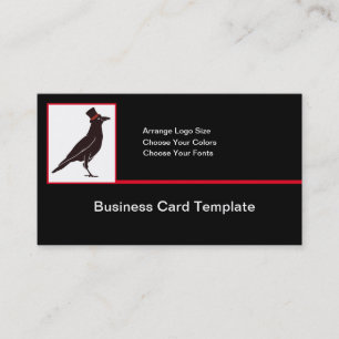 Raven Logo - Black Bird Crow Logo  Business Card