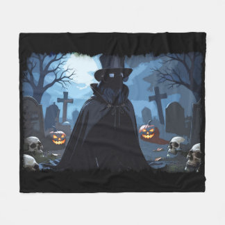 Raven Lord - Halloween Goth Design Fleece Blanket