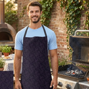 Raven Lover Gothic Damask Father's Day Apron