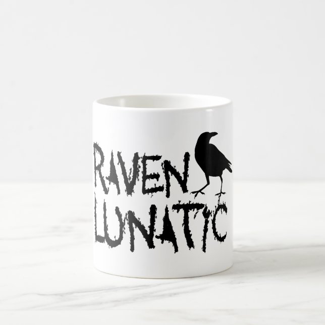 Raven Lunatic Black Crow Coffee Mug (Center)