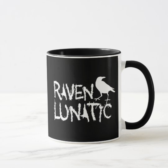 Raven Lunatic Black Crow Mug